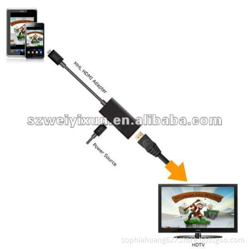 Micro USB MHL to HDMI HDTV Adapter Cable for Samsung HTC Smart Phone Tablet PC
